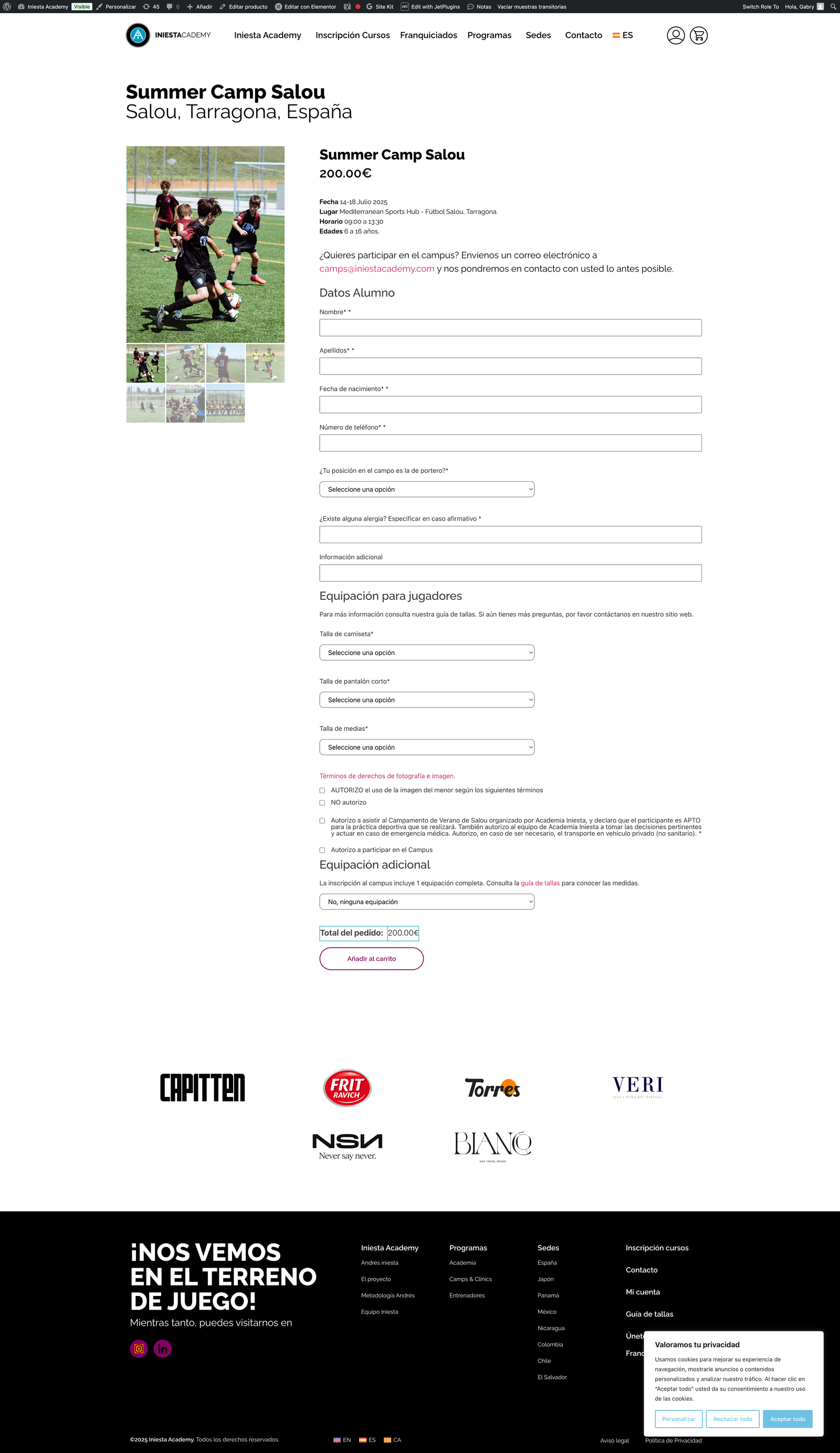 Iniesta — Checkout UX