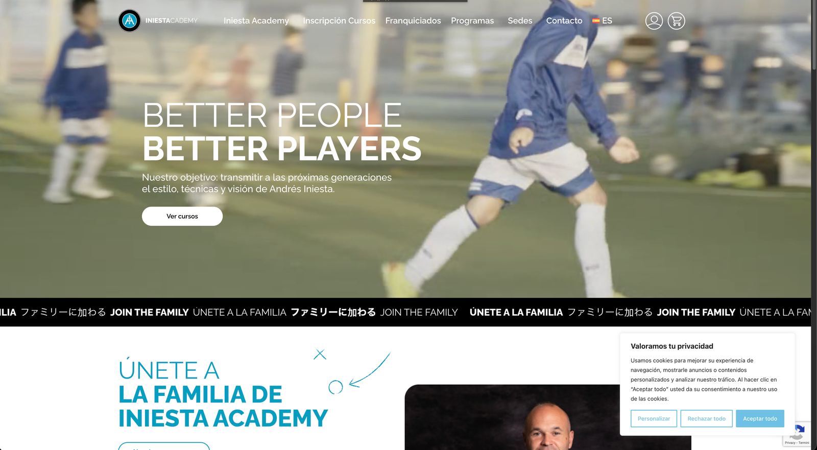 Iniesta Academy — Cover