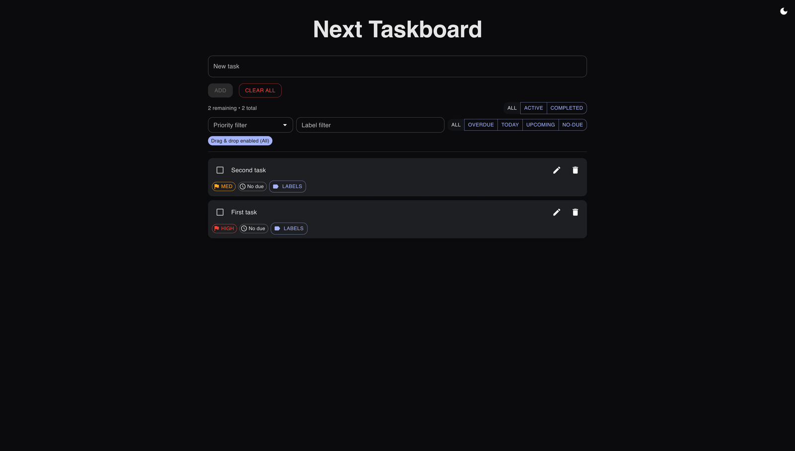 Taskboard — Cover